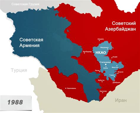 карабахский конфликт карта